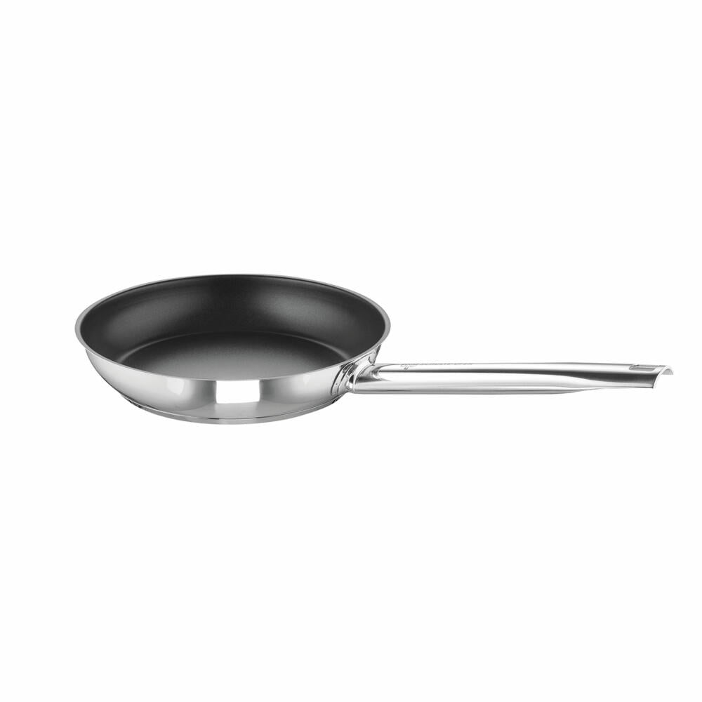 Schulte-Ufer frying pan Edena, Green Life, stainless steel 18/10, silver / black, 20 cm, 6876-20