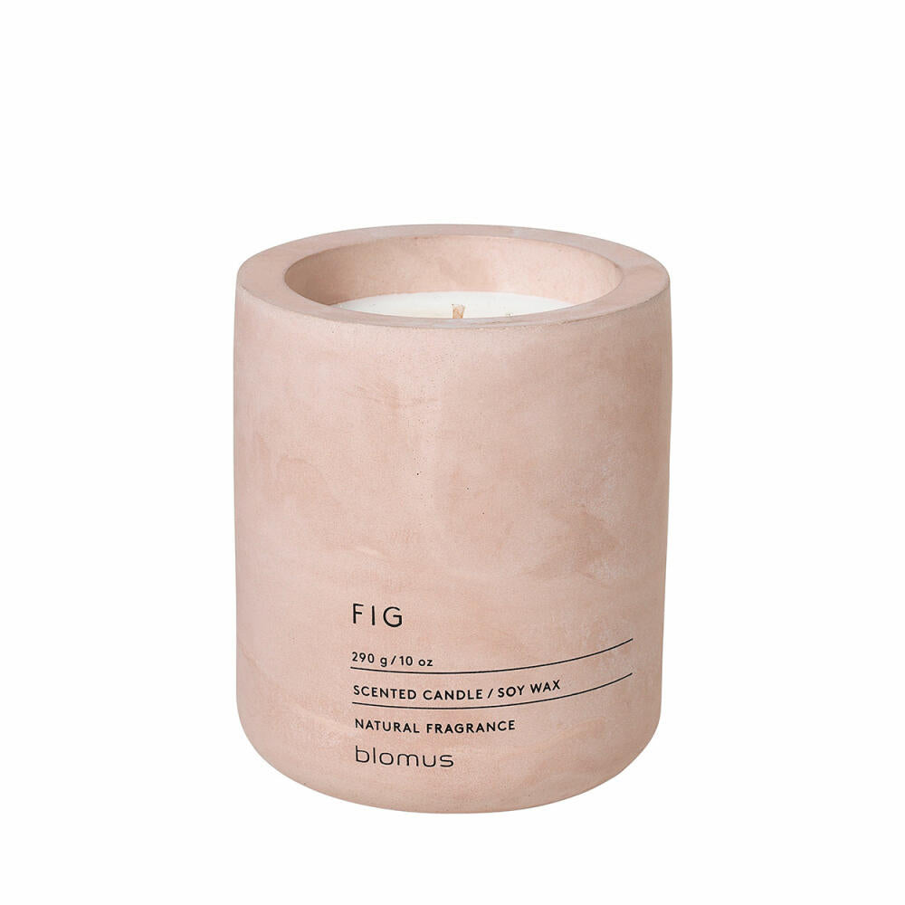 blomus FRAGA scented candle, Rose Dust, concrete, H 11 cm, Ø 9 cm, 65655