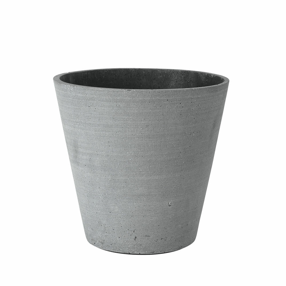 blomus COLUNA planter, dark gray, polystone, H 24 cm, Ø 26 cm, 65731