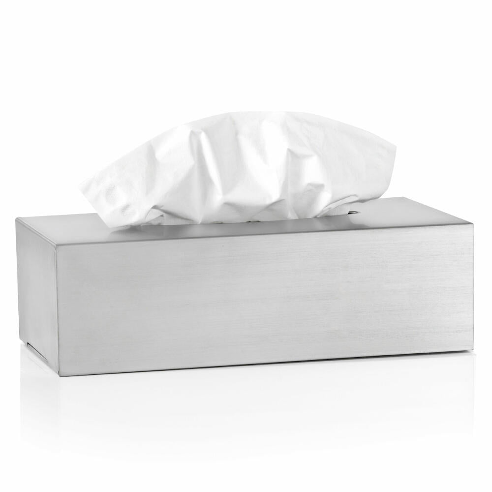 Blomus cosmetic tissue box Nexio, tissue box, box for cosmetic tissues, matt stainless steel, 66653