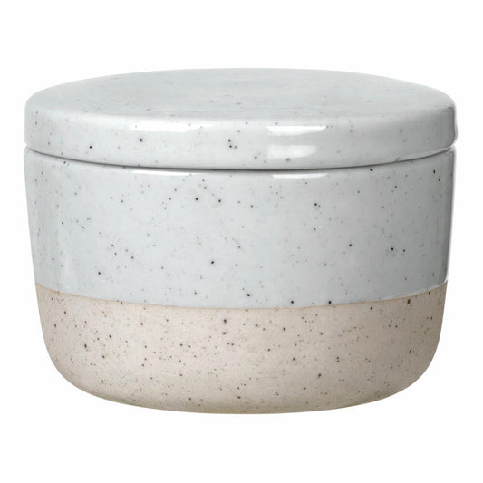 Blomus sugar bowl SABLO, sugar bowl, storage jar, ceramic, grey, 64117