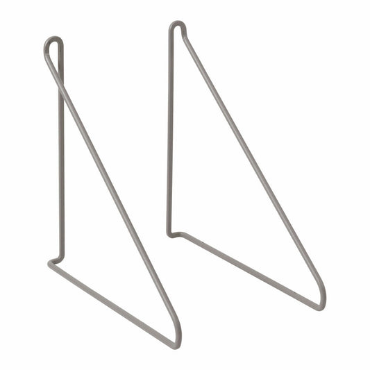 Blomus Bügel zum Wandregal PANOLA, 2er Set, Regalbügel, pulverbeschichtet, Mourning Dove, 66113
