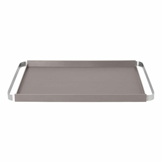 Blomus tray PEGOS rectangular Satellite, serving tray, waiter's tray, plastic, stainless steel, silicone, 50 x 32 cm, 64136