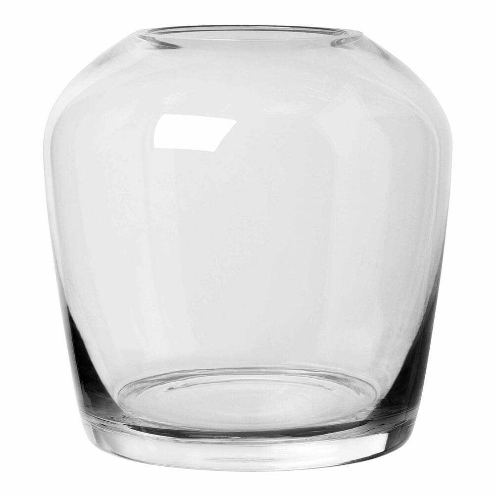Blomus Vase LETA Clear medium, decorative vase, flower vase, glass vase, colored glass, 12.8 cm, 66139