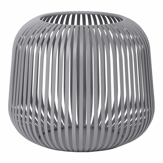 Blomus Laterne LITO Steel Gray small, Indoor Windlicht, Kerzenhalter, Stahl pulverbeschichtet, 17 cm, 66147