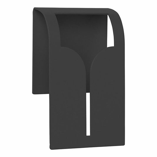 Blomus towel clamp Bogo, towel holder, wall clamp, powder-coated steel, Black, 64182