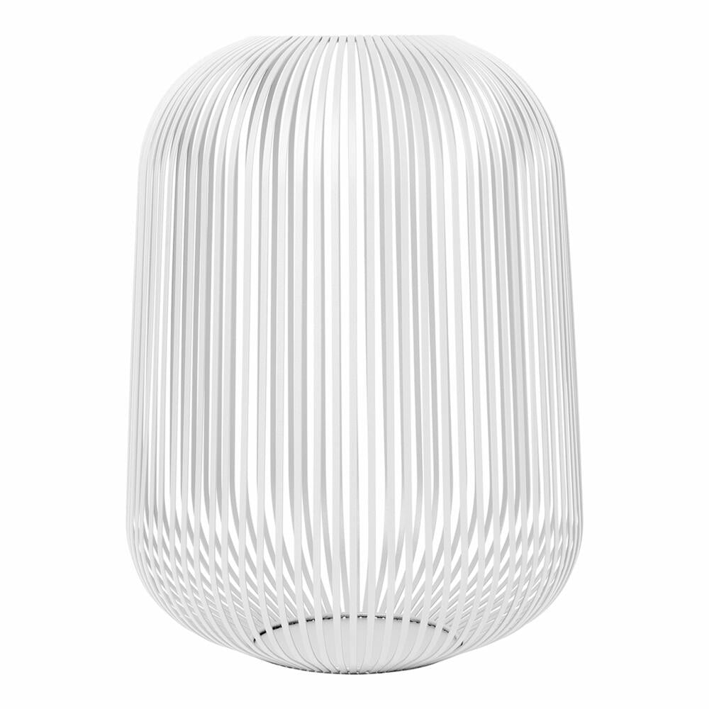 Blomus Laterne Lito L, Indoor Windlicht, Kerzenhalter, Stahl pulverbeschichtet, White, 45 cm, 66205