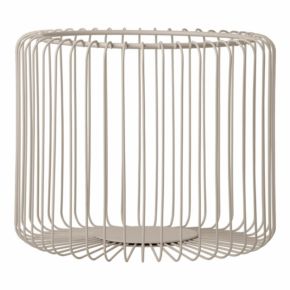 Blomus wire basket Estra, fruit basket, fruit bowl, chrome-plated steel, Moonbeam, D 25 cm, 64232