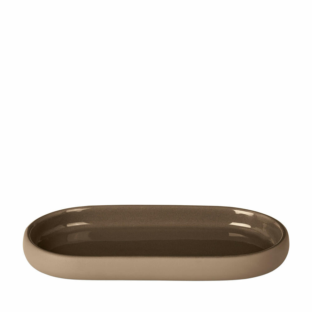 Blomus tray Sono Tan, ceramic, silicone, plastic, 19 x 10 cm, 66374
