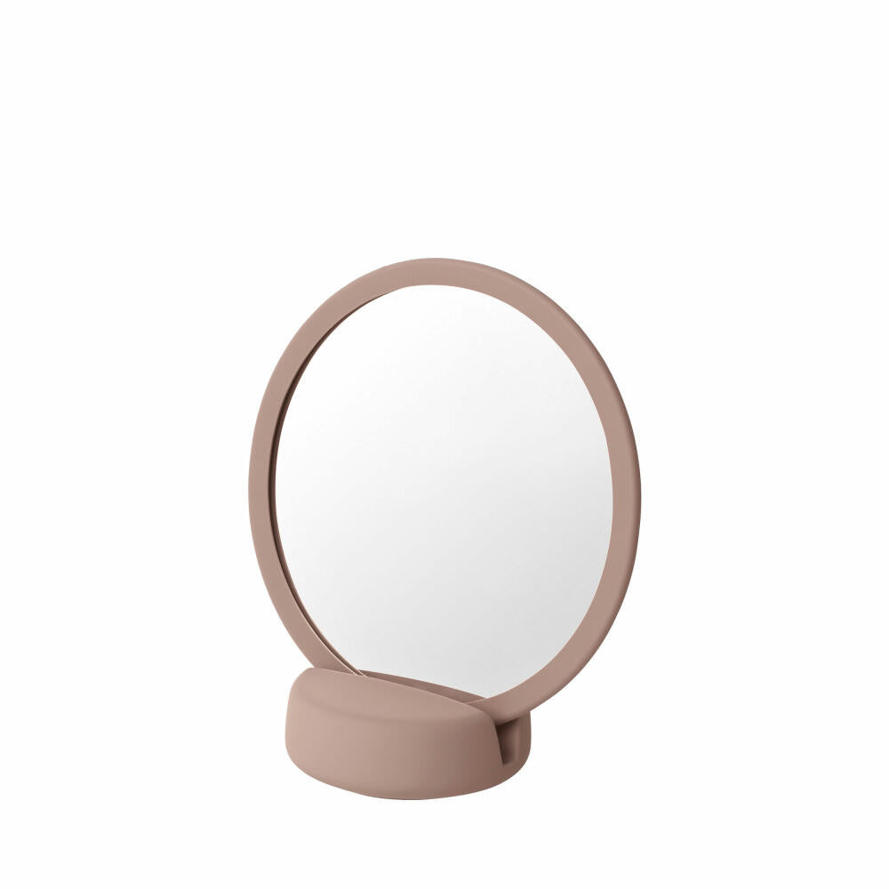 Blomus cosmetic mirror Sono Misty Rose, make-up mirror, ceramic, silicone, plastic, 66375