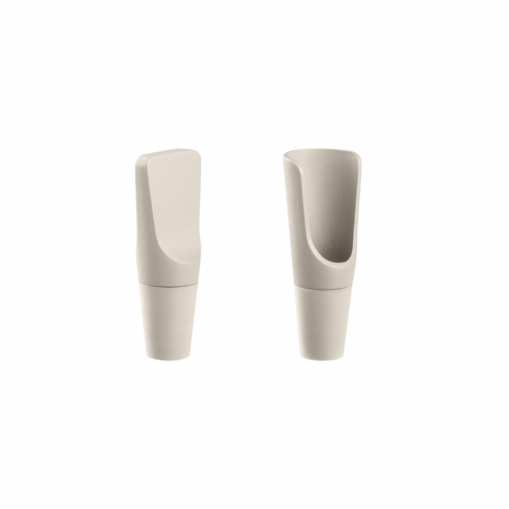 Blomus wine accessory set 2-piece Ilo Moonbeam, bottle stopper, pourer, stainless steel / silicone, 64256