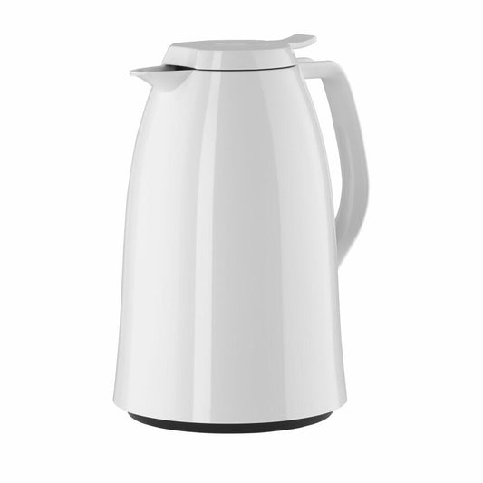 Emsa Mambo QT insulated jug, jug, coffee jug, thermos flask, plastic, high gloss white, 1.5 L, 517008