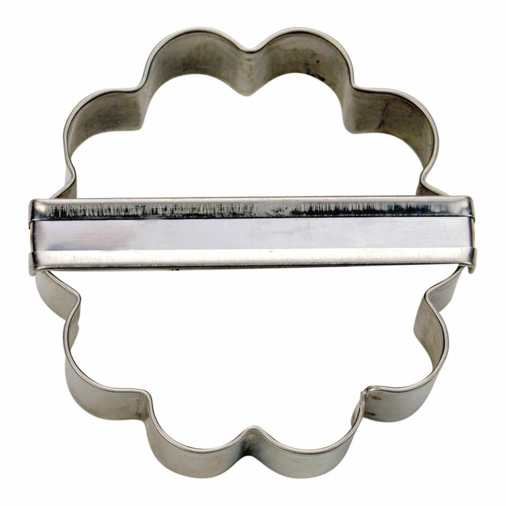 Städter Ausstecher Rosette Gewellt, Ausstechform, Plätzchenform, Keks, Plätzchen, Edelstahl, Ø 6 cm, 953032