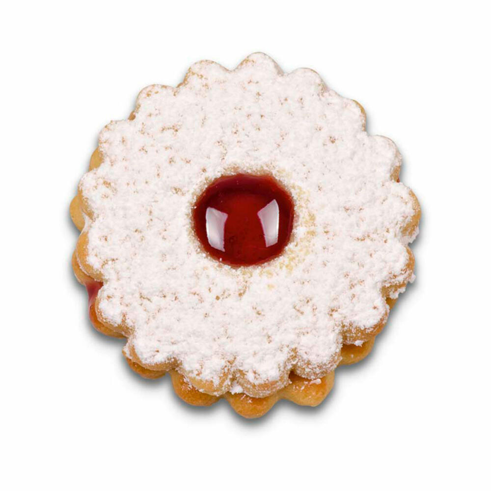 Städter Linzer-Ausstecher mit Auswerfer Welser-Ringerl, Ausstechform, Plätzchenform, Keks, Plätzchen, Edelstahl, Ø 4.8 cm, 954060