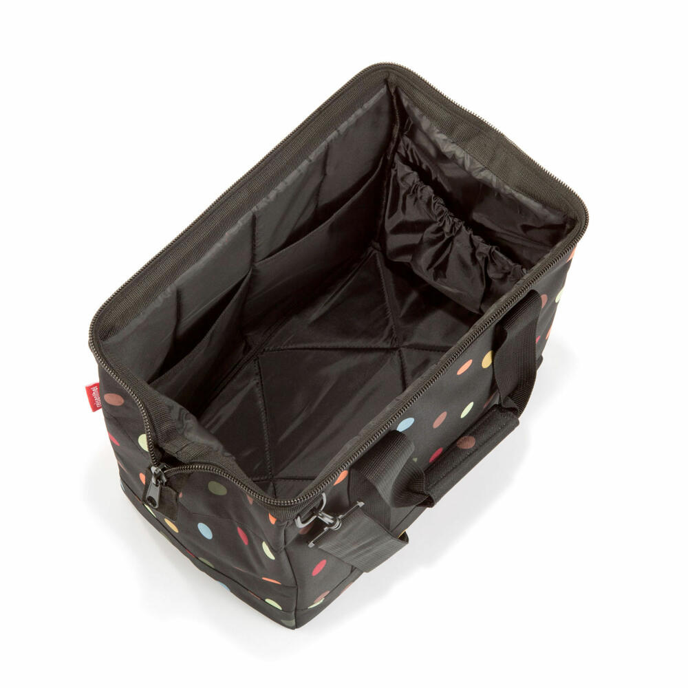 reisenthel allrounder m, travel bag, sports bag, bag, dots / black with dots, MS7009