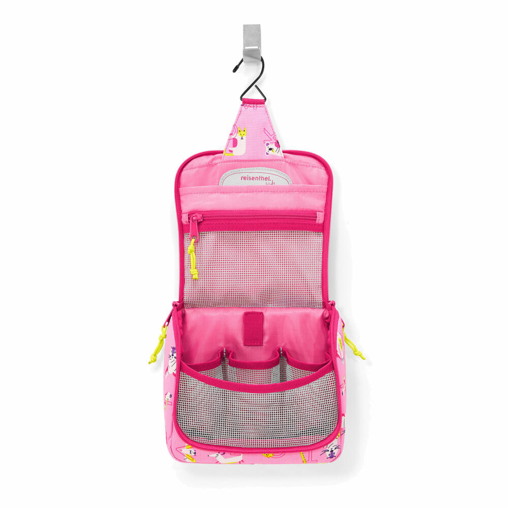 reisenthel toiletbag S kids, toiletry bag, bag, toiletry bag, polyester fabric, ABC Friends Pink, 1.5 L, IO3066