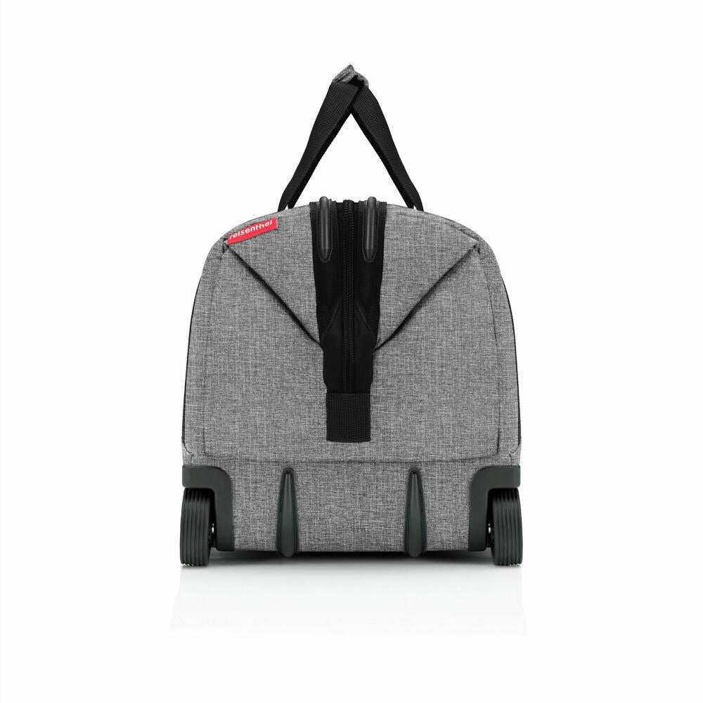 reisenthel allrounder trolley, travel bag, rolling suitcase, suitcase, doctor's bag, polyester fabric, Twist Silver, 30 L, MP7052
