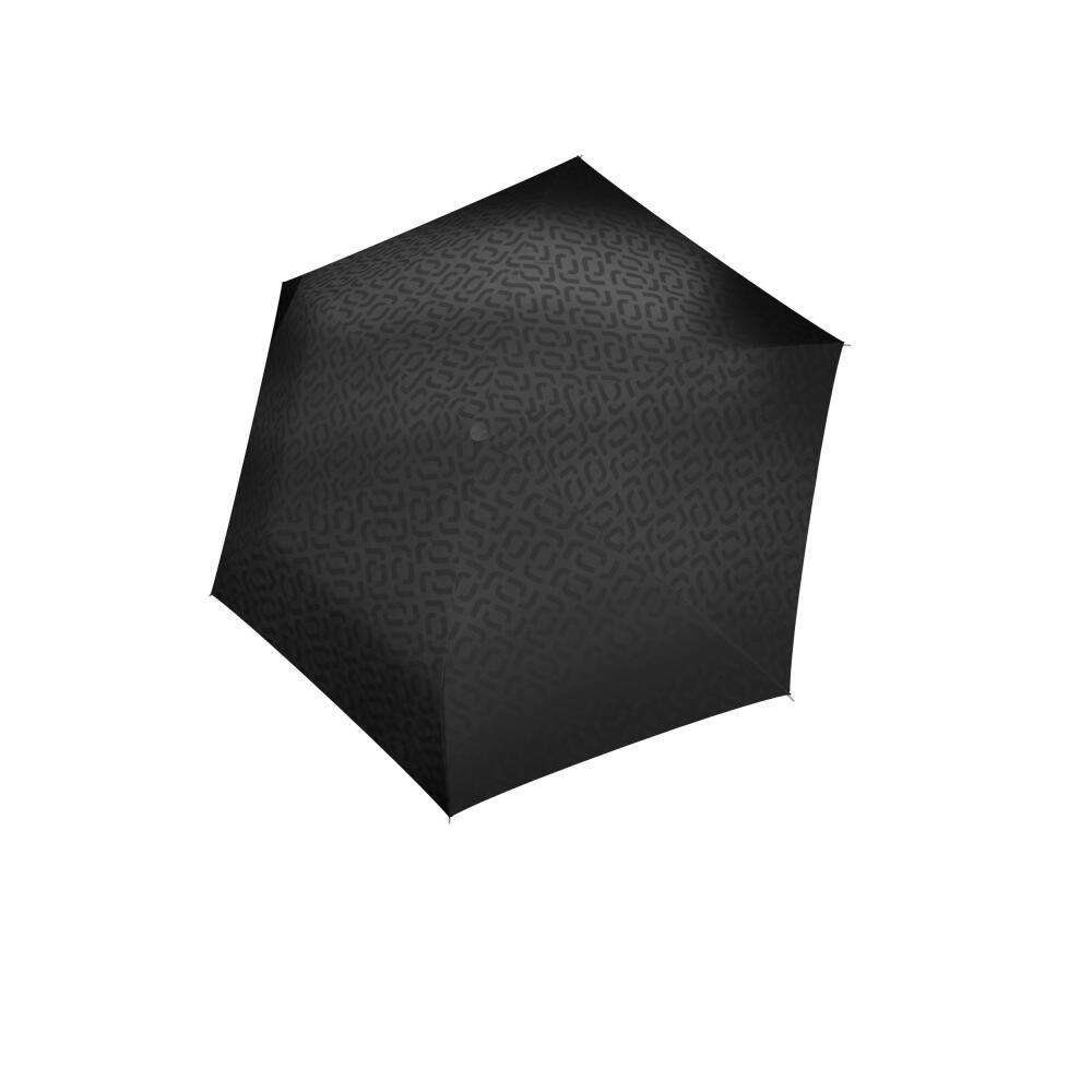 reisenthel umbrella pocket mini, umbrella, Knirps, rain umbrella, pocket umbrella, polyester fabric, Signature Black Hotprint, RT7058