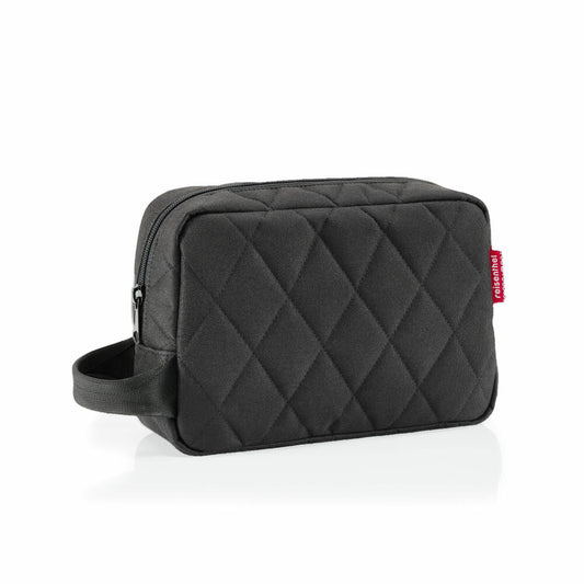 reisenthel cosmeticpouch M, cosmetic bag, toiletry bag, cosmetic bag, toiletry bag, Rhombus Black, 3 L, BH7059