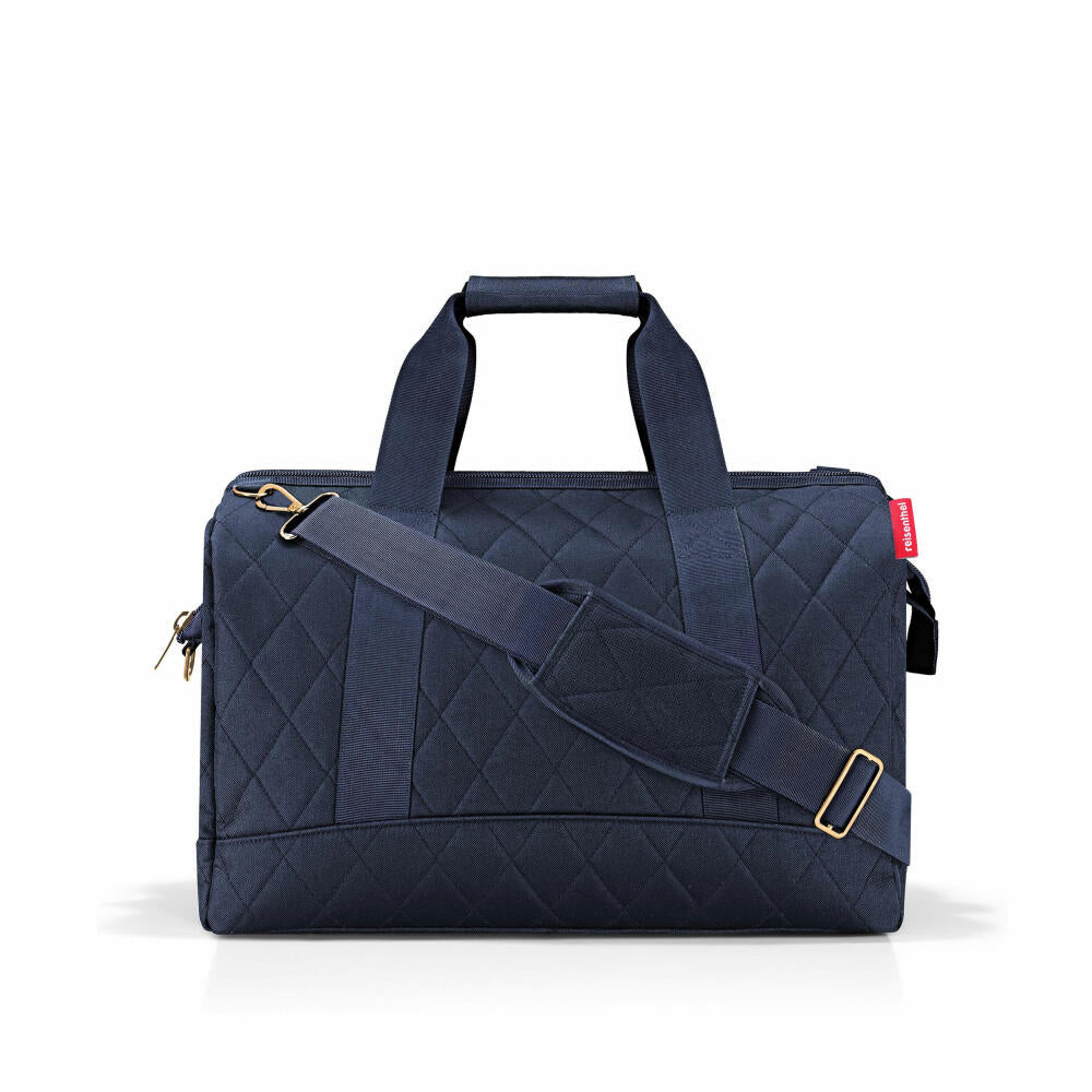 reisenthel allrounder L, Reisetasche, Sporttasche, Schultertasche, Rhombus Midnight Gold, 30 L, MT4110