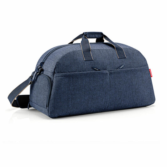 reisenthel overnighter plus, travel bag, carrying bag, Herringbone Dark Blue, 50 L, DM4113