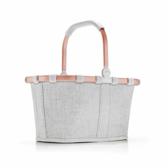 reisenthel carrybag XS, shopping basket, picnic basket, Frame Twist Sky Rose, 5 L, BN1036