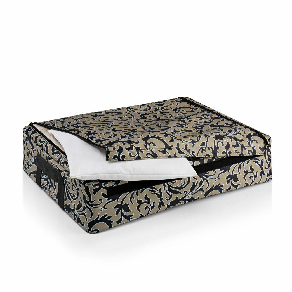reisenthel storagebox low, Aufbewahrungsbox, Recycling-Polyestergewebe, Baroque Marble, 35 L, FV7061