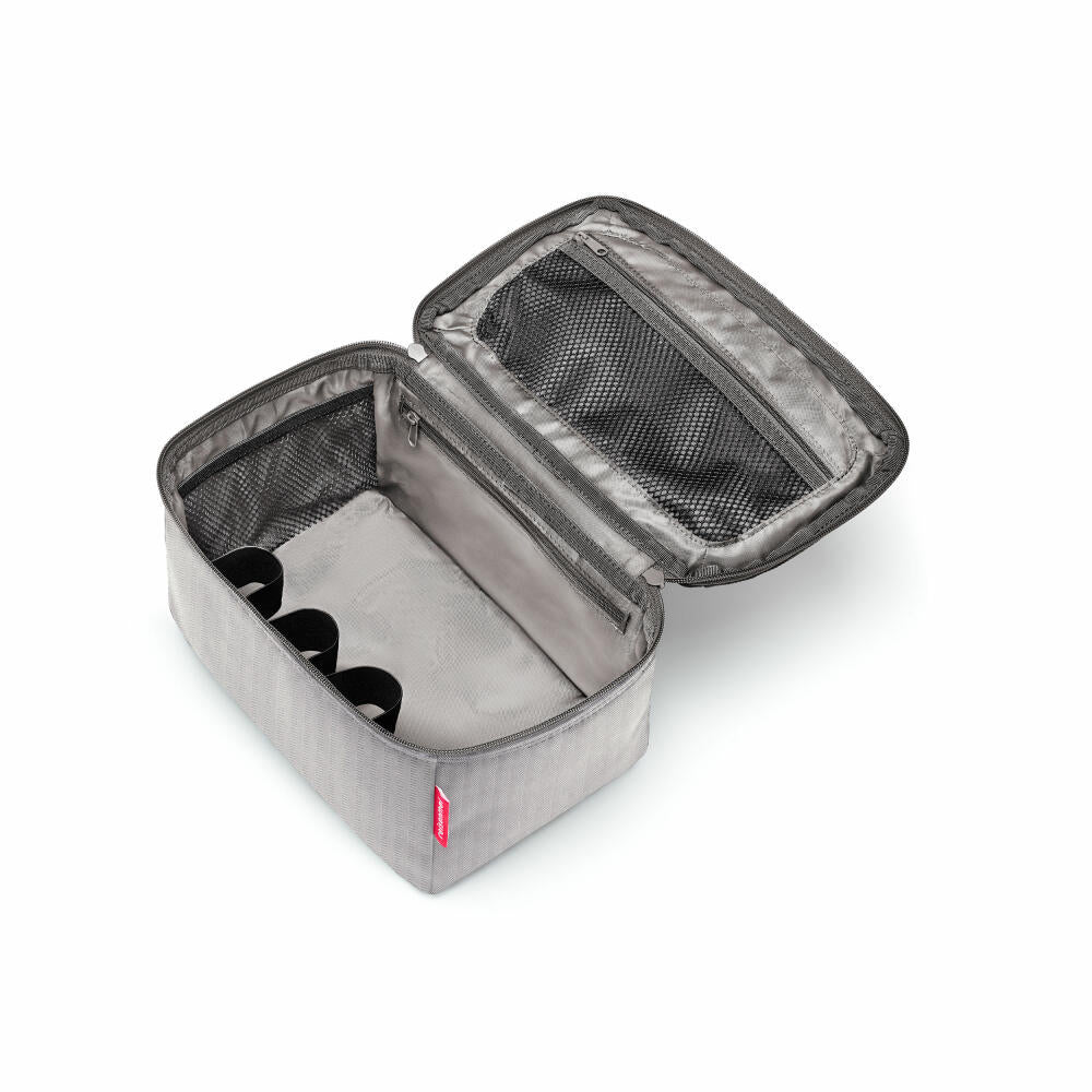 reisenthel beautycase, toiletry bag, toiletry bag, cosmetic bag, Herringbone Grey, 4 L, FF7074