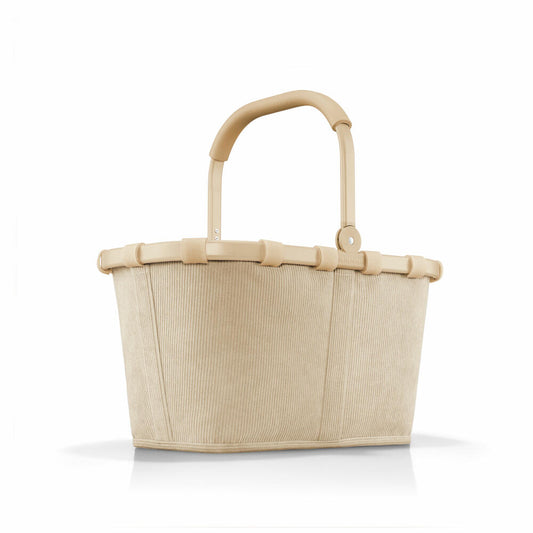 reisenthel carrybag, shopping basket, polyester fabric, Frame Cord Sand, 22 L, BK6053