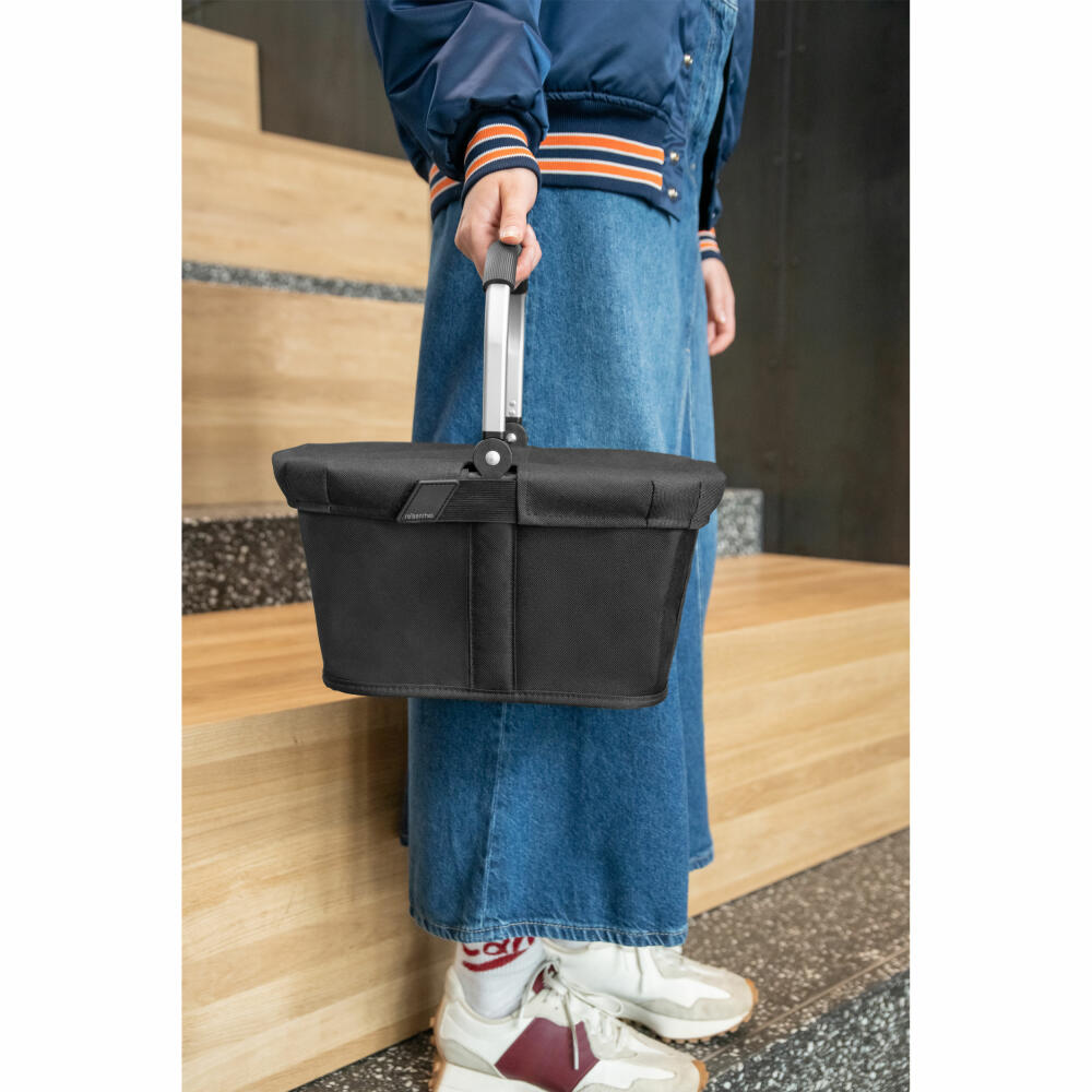 reisenthel carrybag XS cover, Abdeckung, Sichtschutz, Haube, Deckel für Einkaufskorb, Black, BO7003