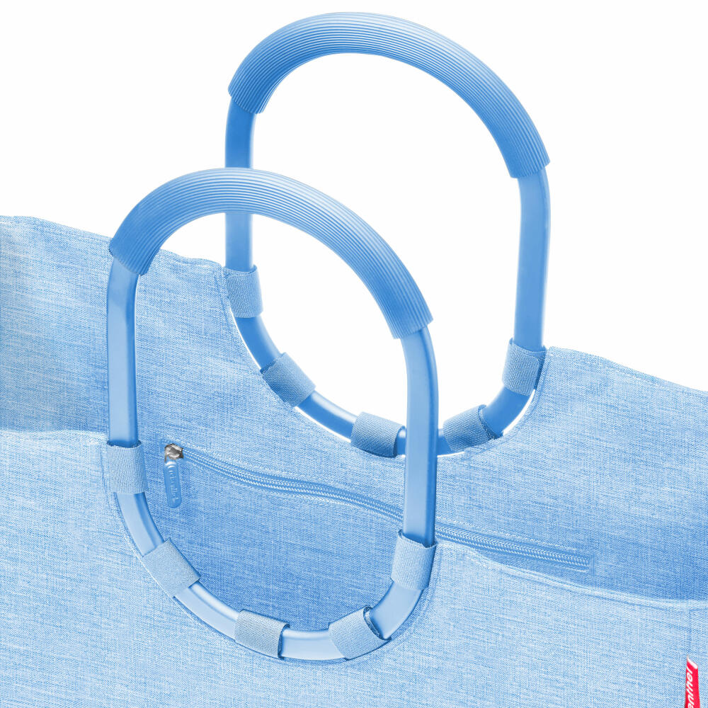 reisenthel loopshopper L, Einkaufstasche, Shopper, Tragetasche, Tasche, Frame Twist Powder Blue, 25 L, OR4120