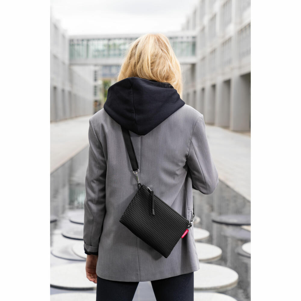 reisenthel extralite case 1, Kosmetiktasche, Kosmetikbeutel, Schminktasche, Mesh Black, GK7082