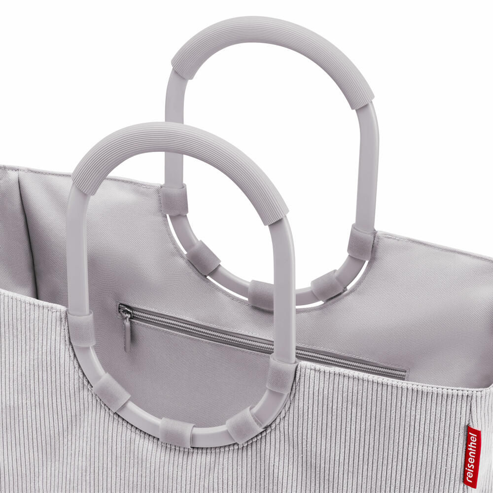 reisenthel loopshopper L, Einkaufstasche, Shopper, Tragetasche, Tasche, Cord Grey, 25 L, OR7084