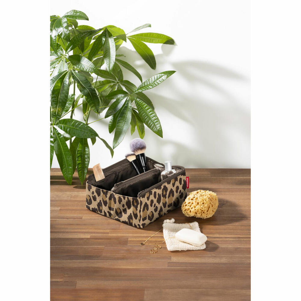 reisenthel fold case, Kulturbeutel, Kosmetiktasche, Beauty Case, leo macchiato, 1.5 L, MN6048