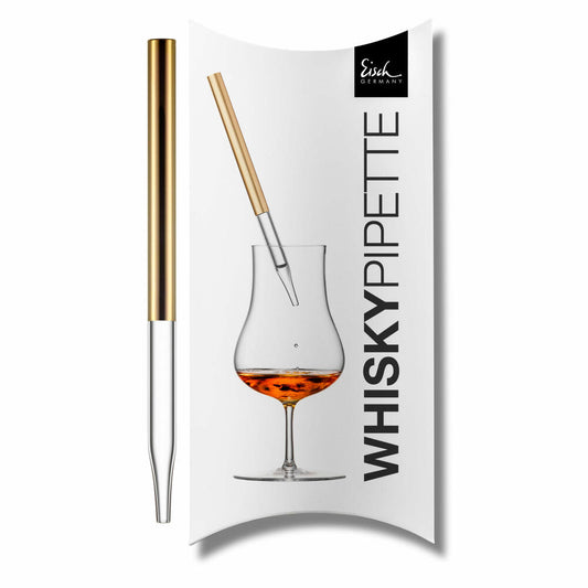 Eisch Whisky Pipette Gentleman Gold, Verdünnungspipette, Glas, Gold, 16.5 cm, 86599902