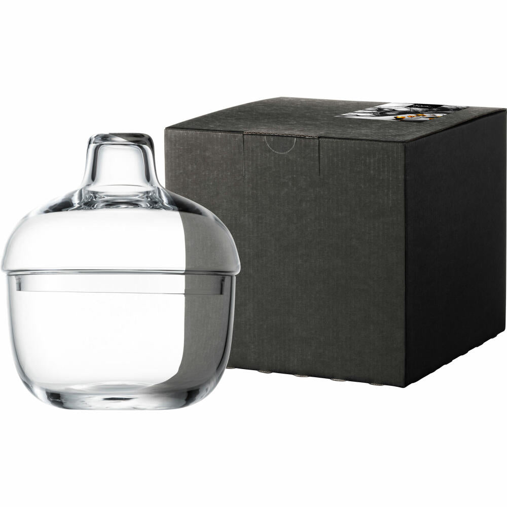 Eisch tin, glass tin, storage tin, snack bowl, decorative bowl, crystal glass, H 16.5 cm, 30036914