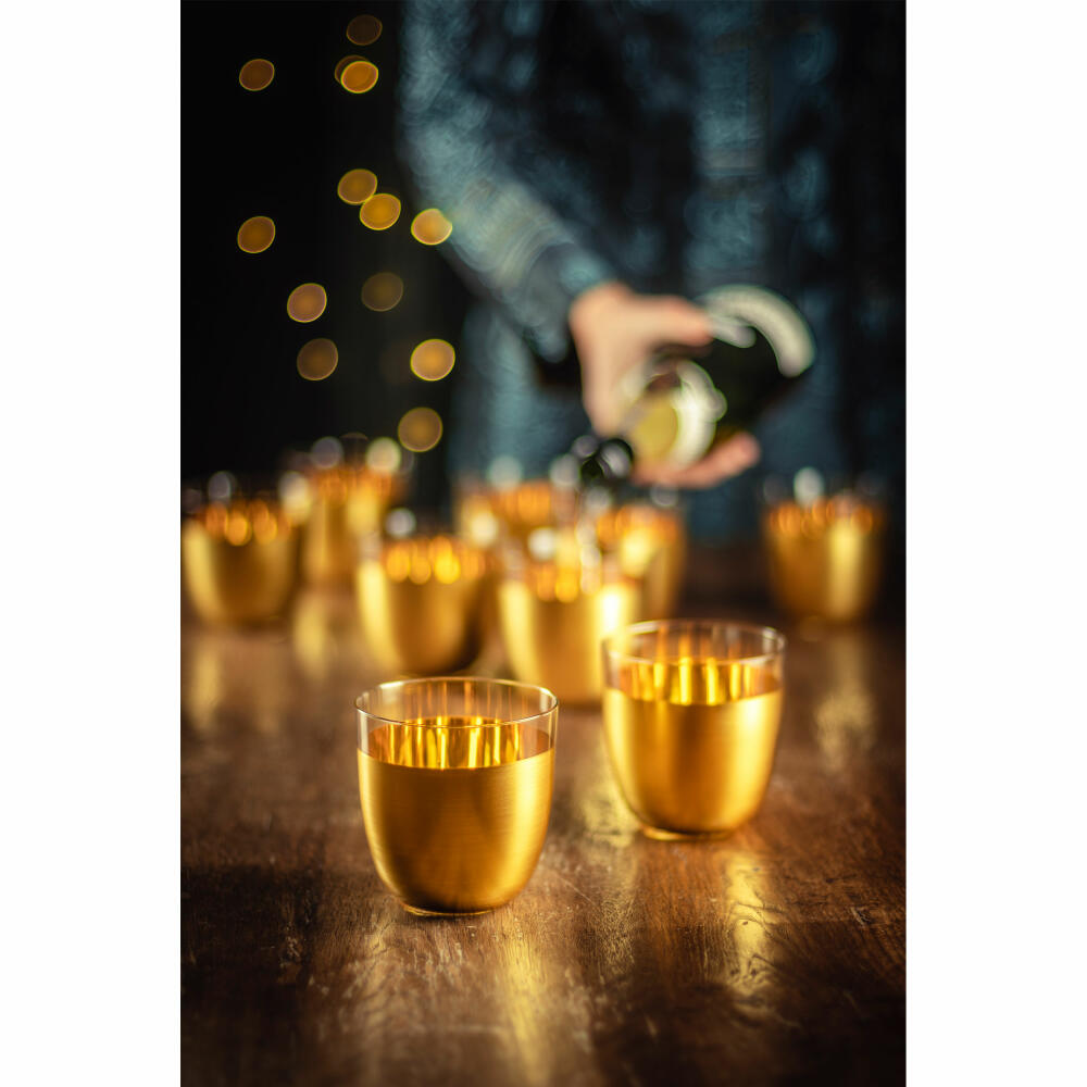 Eisch Becher Cosmo collect, set of 2, water glass, drinking glass, crystal glass, gold, 390 ml, 70510419