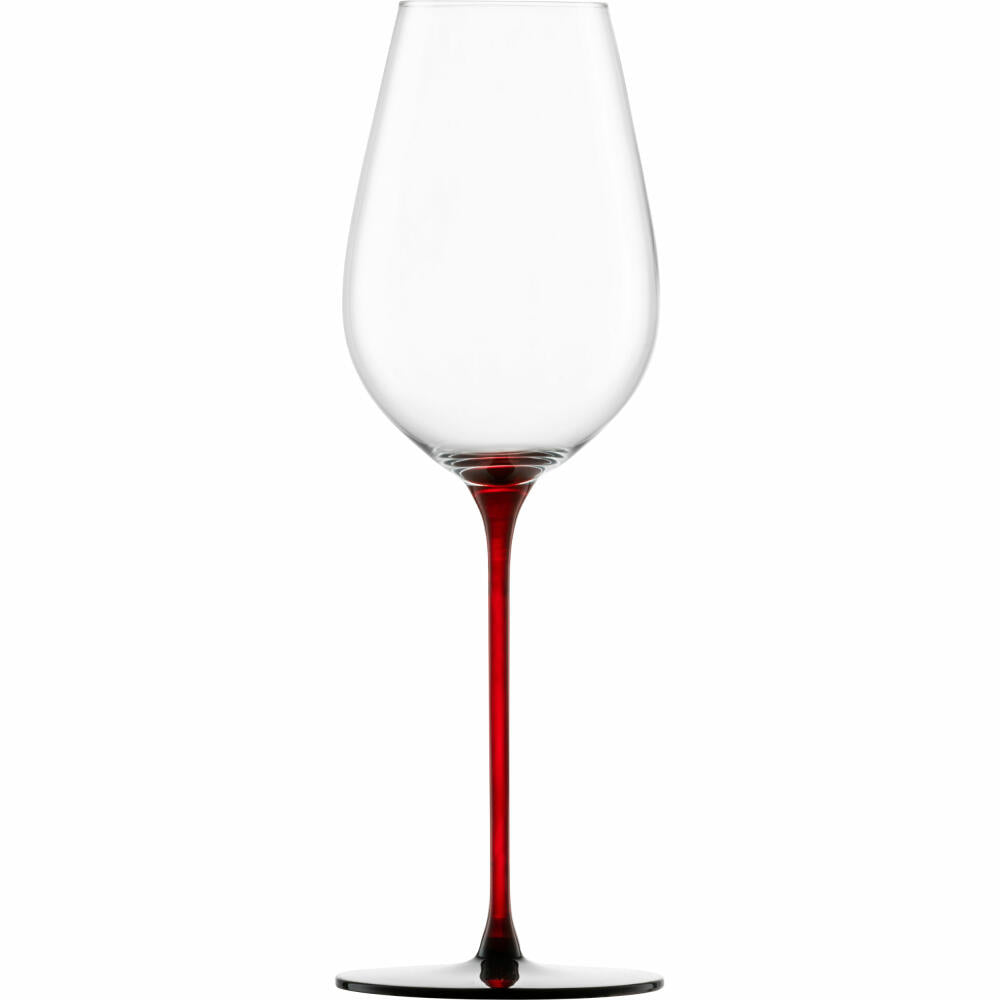 Eisch Allroundgläser Red Sensisplus, 2er Set, Weinglas, Weißweinglas, Champagnerglas, Kristallglas, Rot / Schwarz, 400 ml, 15432070