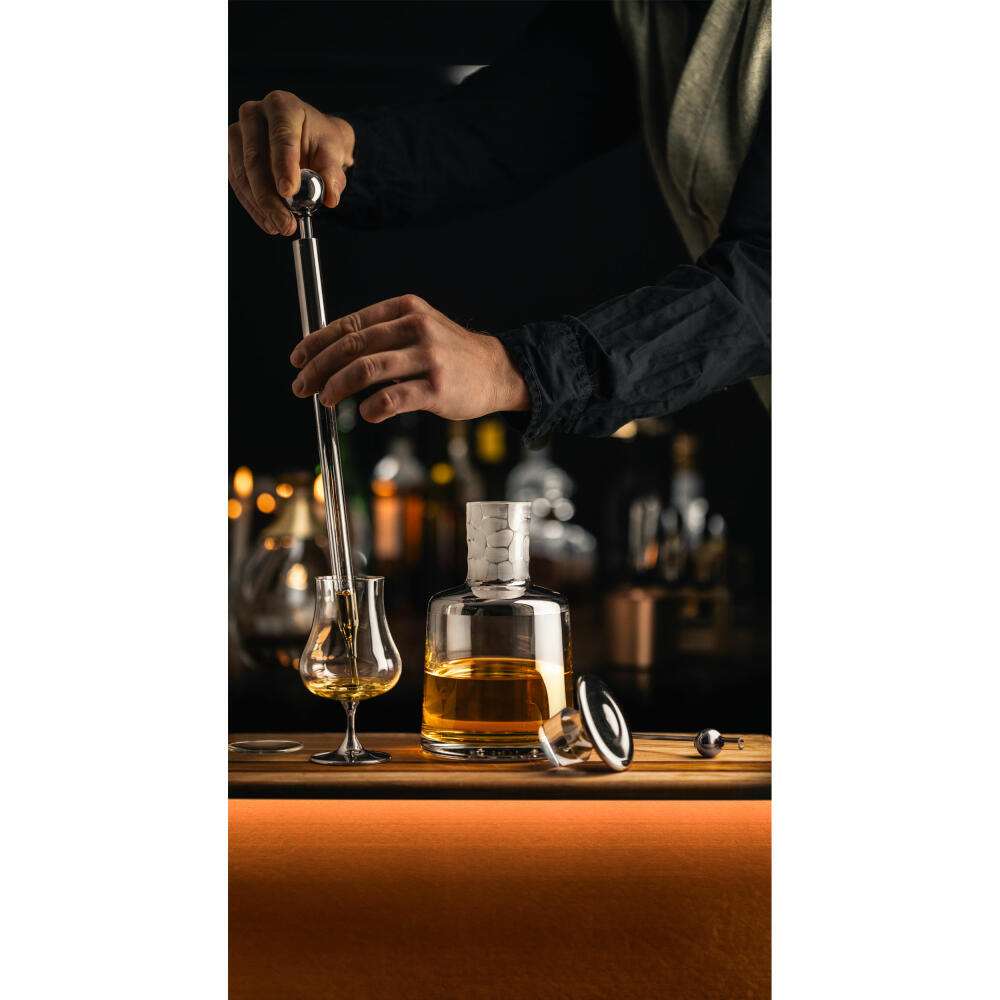 Eisch Universal Spirituosenglas Gentleman, mit Aromadeckel, Cognacglas, Whiskyglas, Platin, 220 ml, 86551215