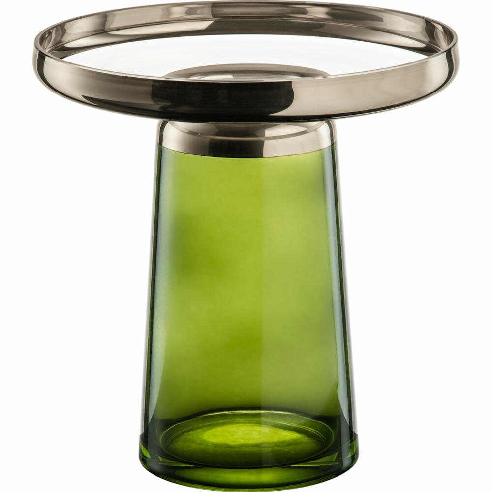 Eisch Vase Liv, Dekovase, Blumenvase, Tischvase, Glas, Grün, H 29 cm, 79069830