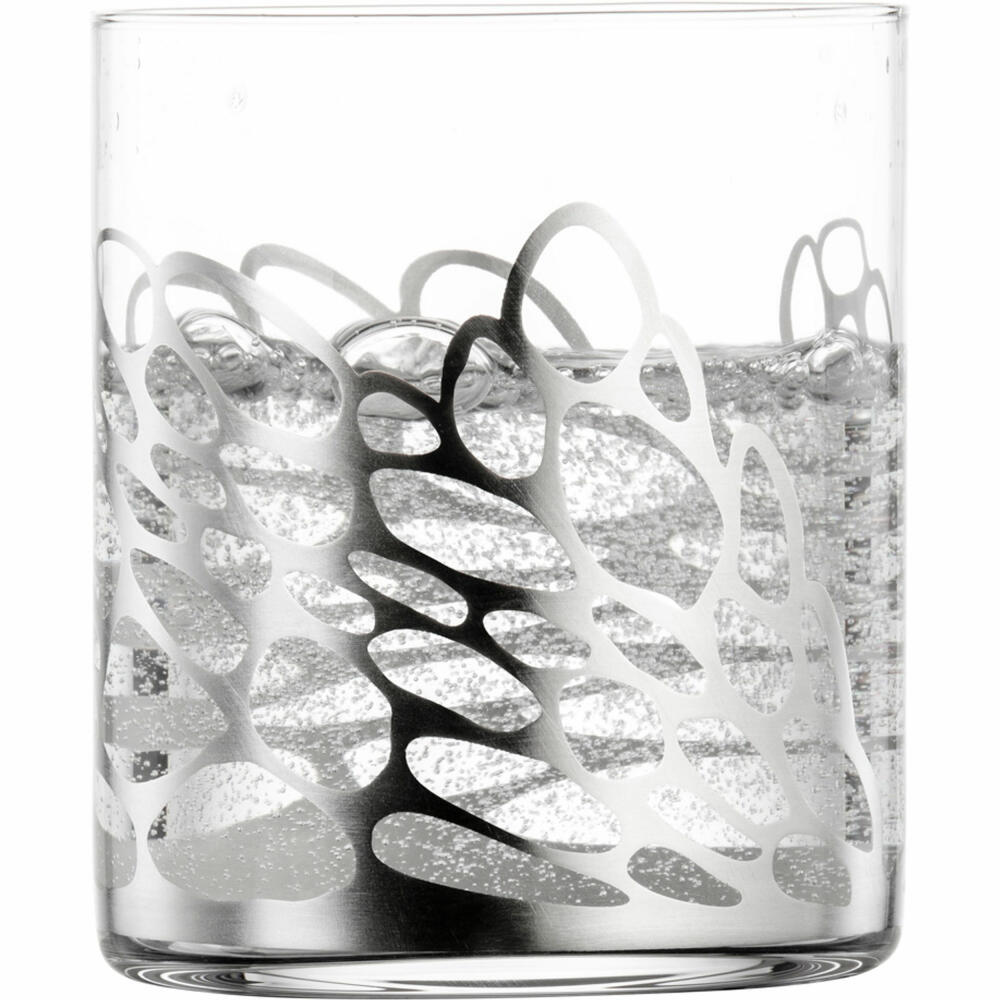 Eisch Becher Net, 2er Set, Wasserglas, Trinkglas, Kristallglas, Silber, 430 ml, 79156991