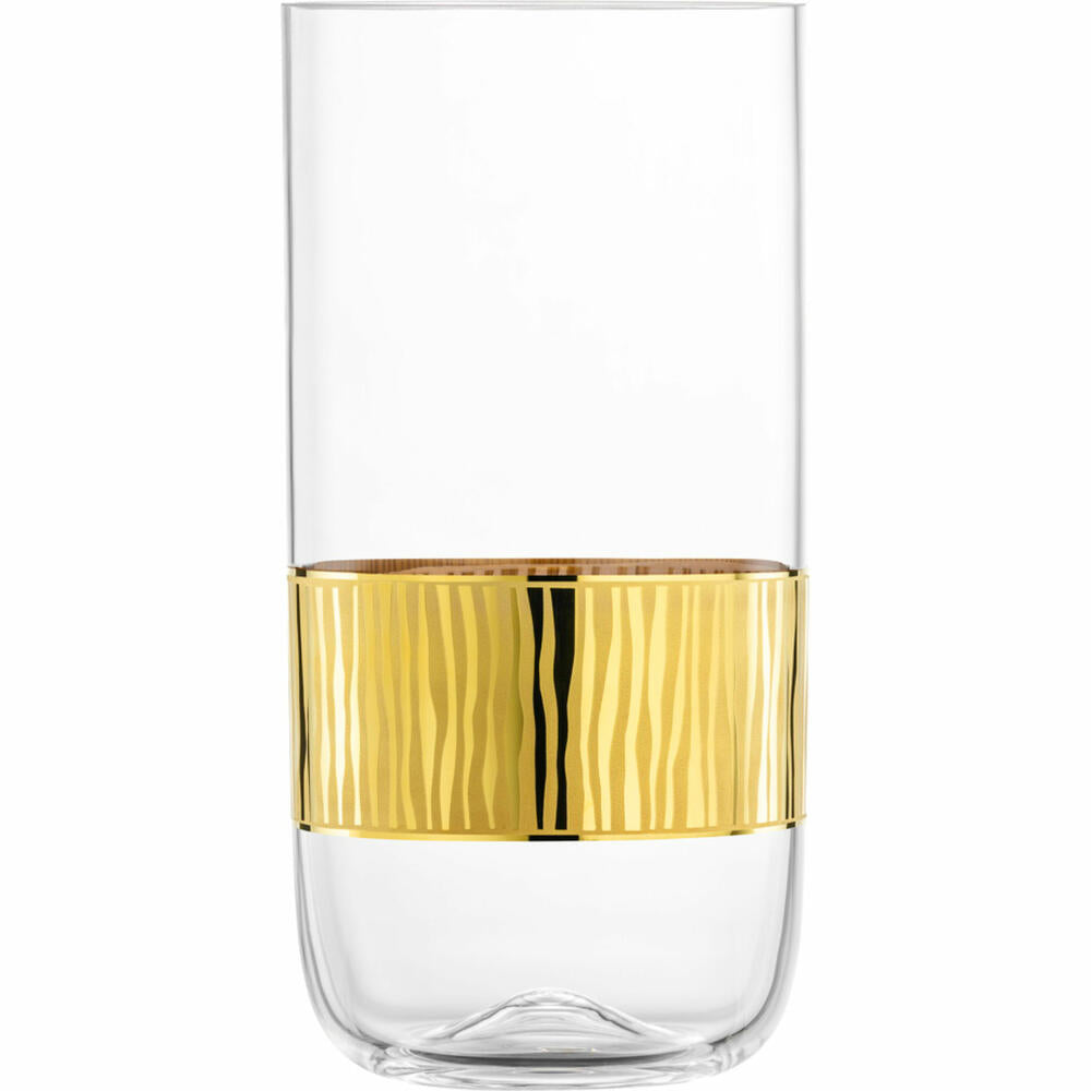 Eisch Vase Elior, Dekovase, Blumenvase, Tischvase, Kristallglas, Gold, H 25 cm, 79248925