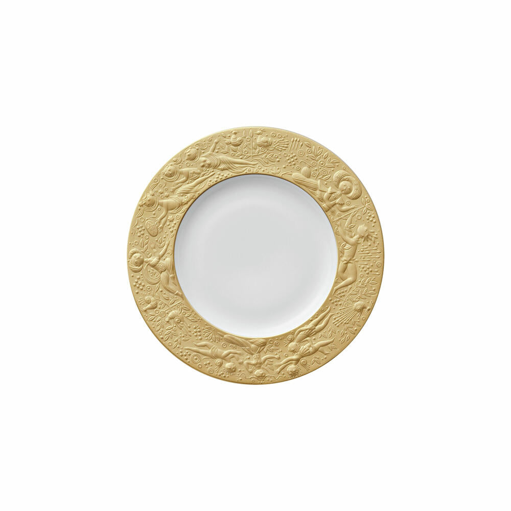 Rosenthal Brotteller Zauberflöte Sarastro, Porzellan, Gold, 19 cm, 11260-206503-10216