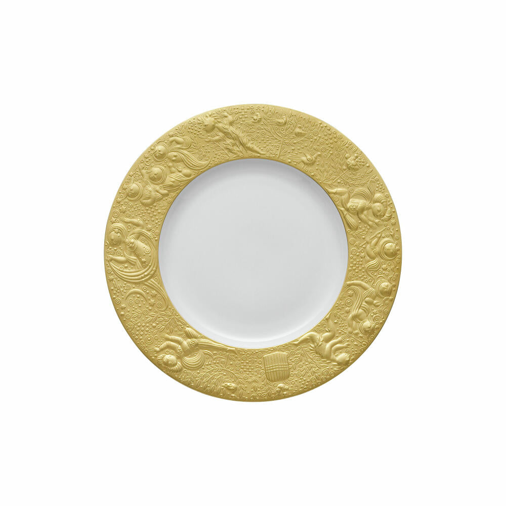 Rosenthal Frühstücksteller Zauberflöte Sarastro, Porzellan, Gold, 22 cm, 11260-206503-10219