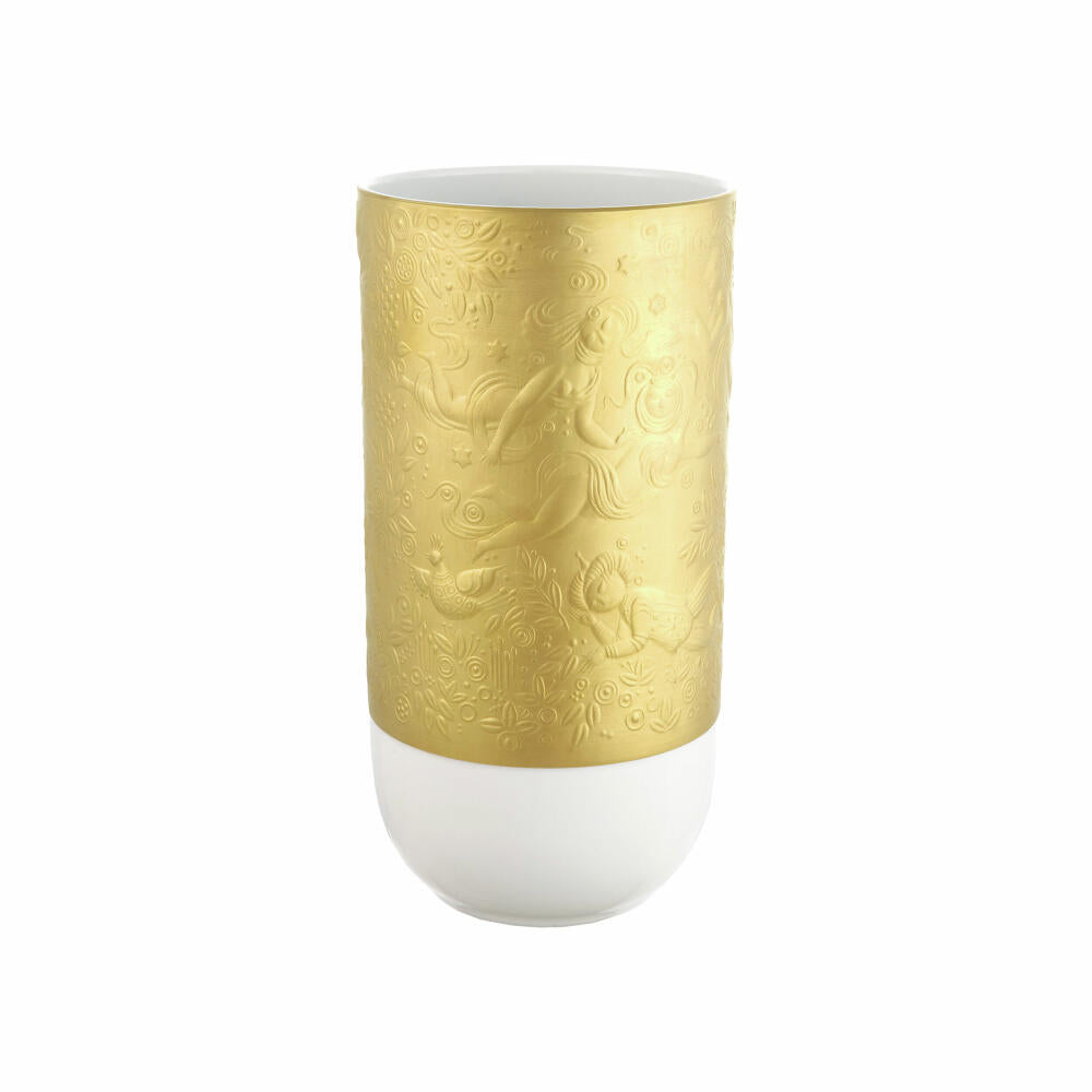 Rosenthal Vase Zauberflöte Sarastro, Dekovase, Porzellan, Gold, 24 cm, 11260-206503-26024