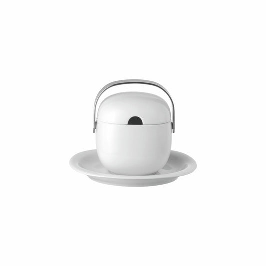 Rosenthal Sauciere Suomi mit Unterteller, Porzellan, Weiß, 520 ml, 17000-800001-11624