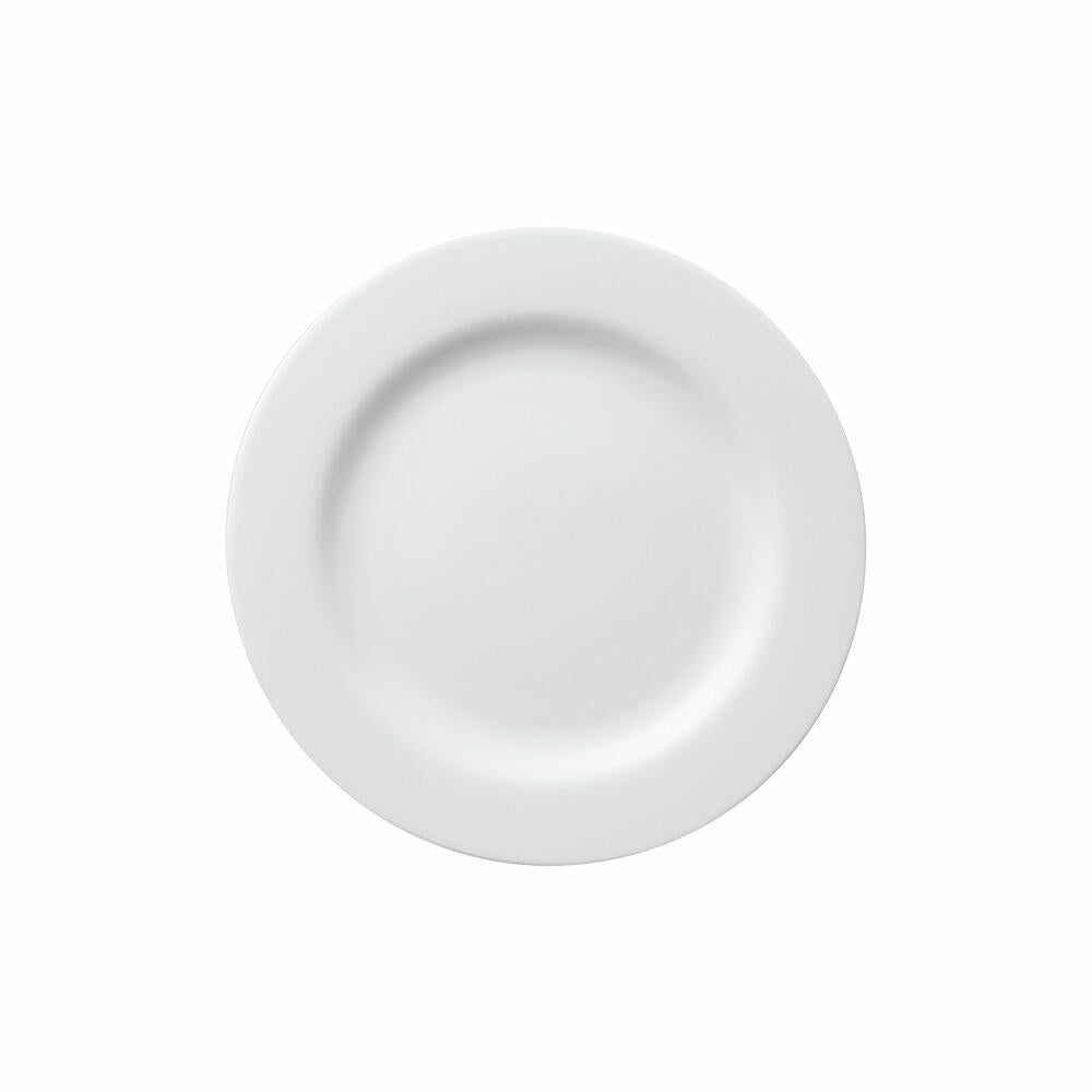 Rosenthal Frühstücksteller Moon mit Fahne, Porzellan, Weiß, 22 cm, 19600-800001-10022