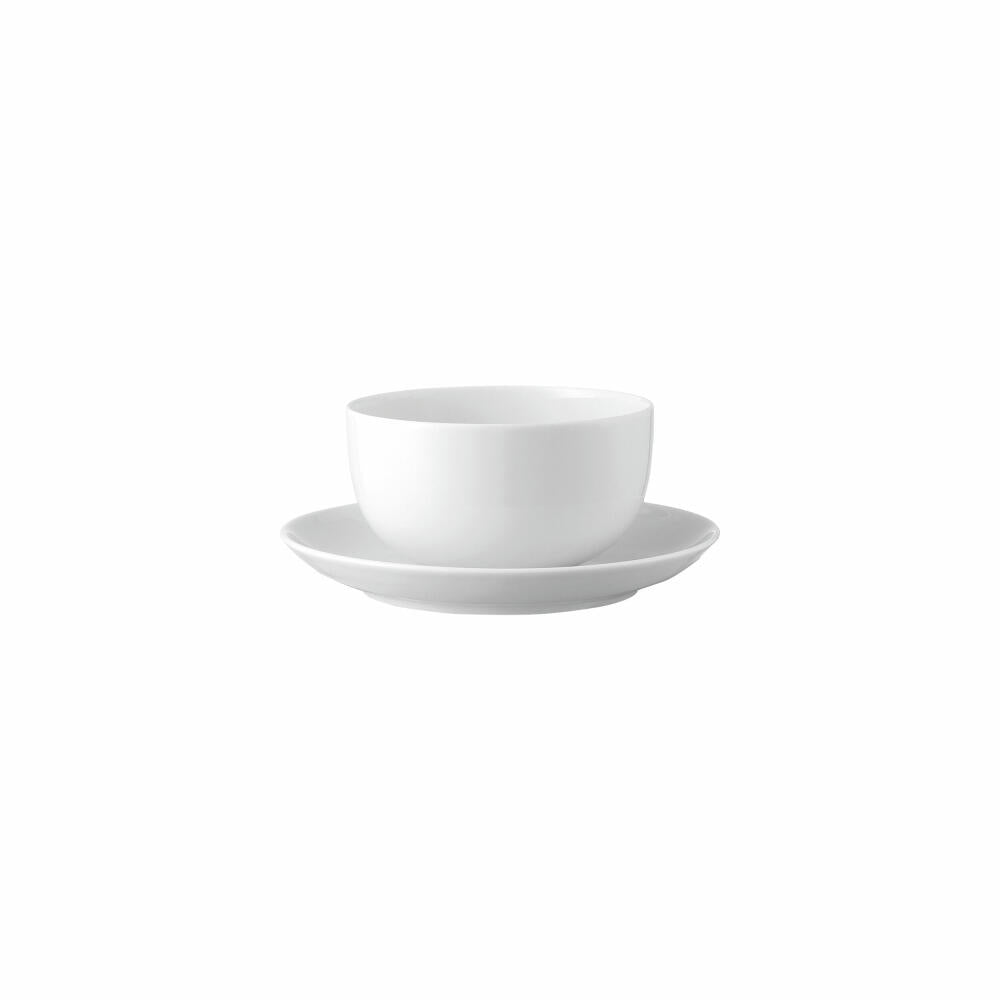 Rosenthal Sauciere Moon mit Unterteller, Porzellan, Weiß, 450 ml, 19600-800001-11622
