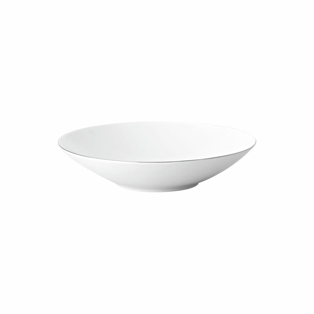 Rosenthal Suppenteller TAC Gropius, Porzellan, Weiß-Silber, 24 cm, 11280-403241-10324