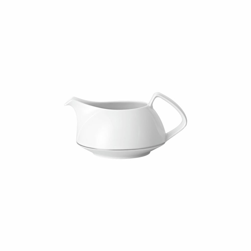 Rosenthal Sauciere TAC Gropius Platin, Porzellan, Weiß-Silber, 550 ml, 11280-403241-11620